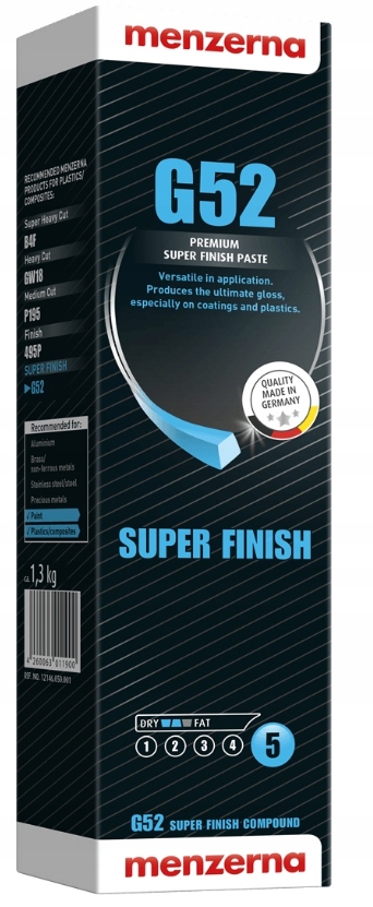 Pasta do Polerowania plastik Kompozyty Lakiery 1,3kg Menzerna G52 Finish