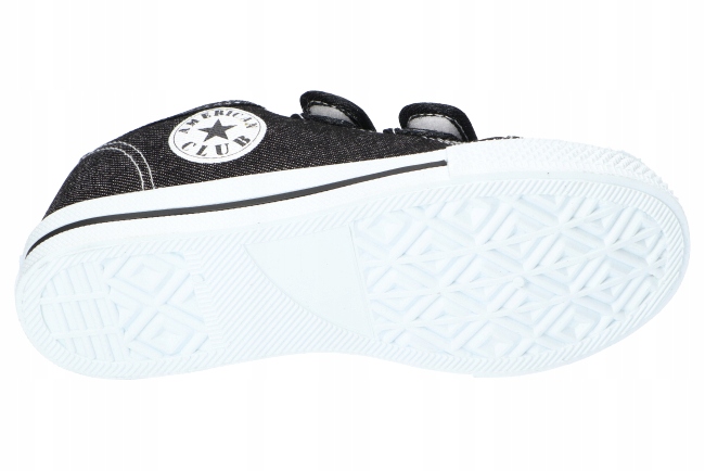 AMERICAN TEN114 TENISÓWKI TRAMPKI DZIECIĘCE NA RZEPY WKŁADKA SKÓRZANA BK 35 Długość wkładki wew. 21.4 cm