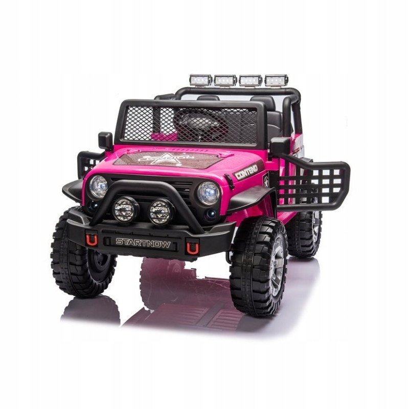 Auto Na Akumulator Duży Jeep Dla Dzieci 4x4 Miękkie Koła Eva Skóra