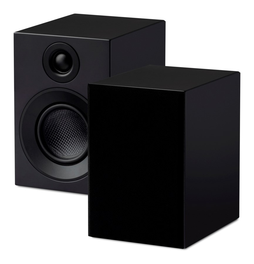 Pro-Ject Speaker Box 3 E Carbon – 2-pásmový regálový reproduktor – saténová černá barva