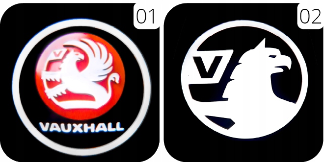 2x LAMPKA DRZWI PROJEKTOR LED LOGO VAUXHALL INSIGNIA MK1 A HOLOGRAM 3D G09 Numer katalogowy producenta A019 Vauxhall
