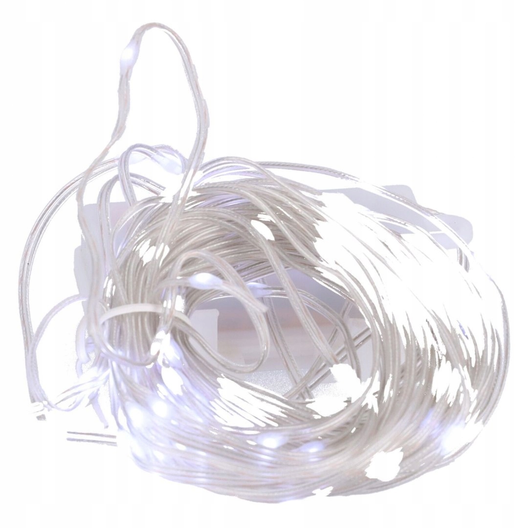 

Lampki choinkowe 10M zimna biel