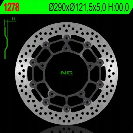 Predný Brzdový Kotúč Suzuki Sv 650S 07-17 (290X121,5X5)
