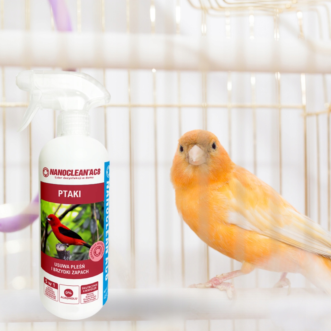 ŚRODEK DO MYCIA I DEZYNFEKCJI KLATEK , WOILERÓW PTASICH ODCHODÓW NANOCLEAN Marka inna