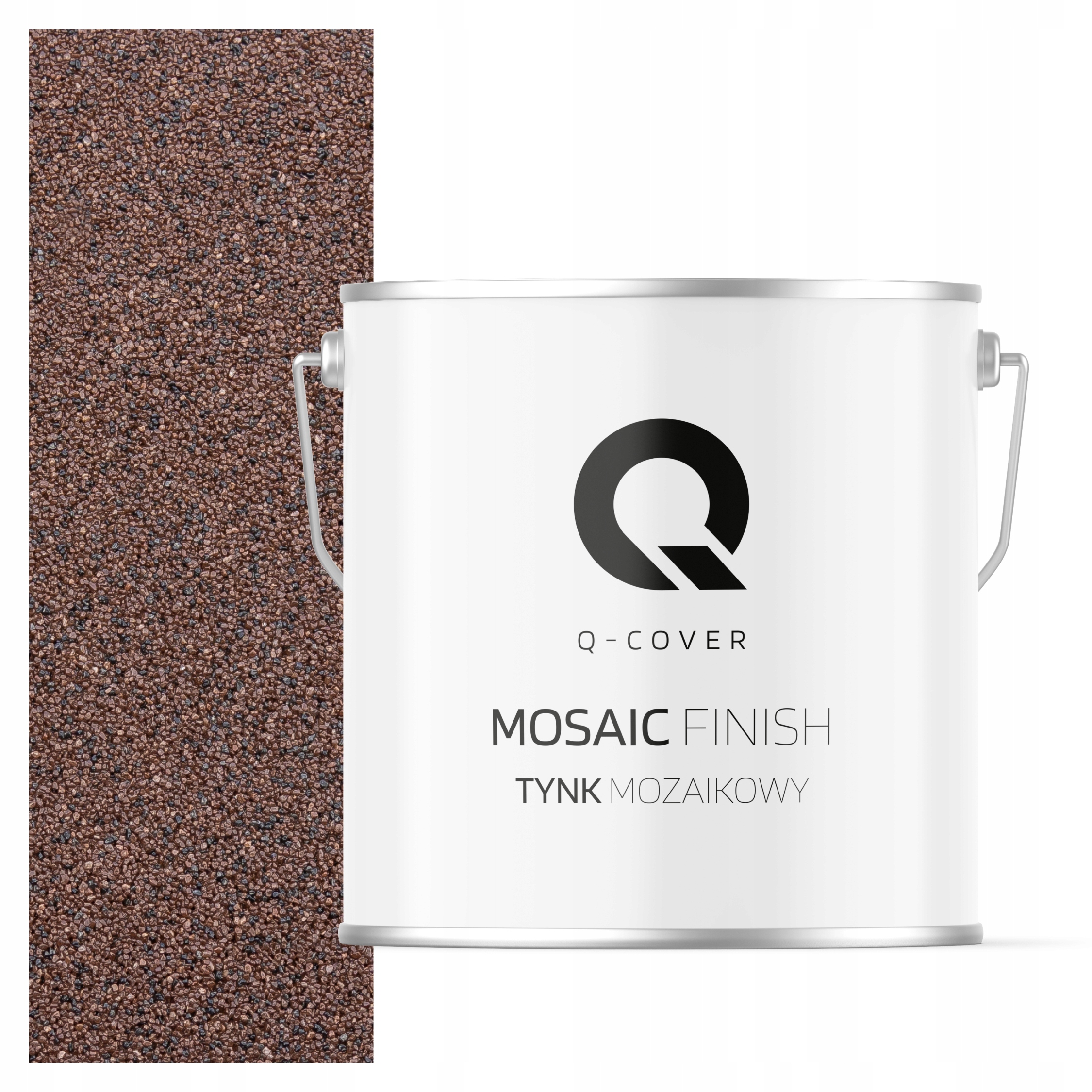 Mozaiková Omítka Mozaika 7KG Hnědá Tmavá M81 Ozdobná Pryskyřičná Fasáda