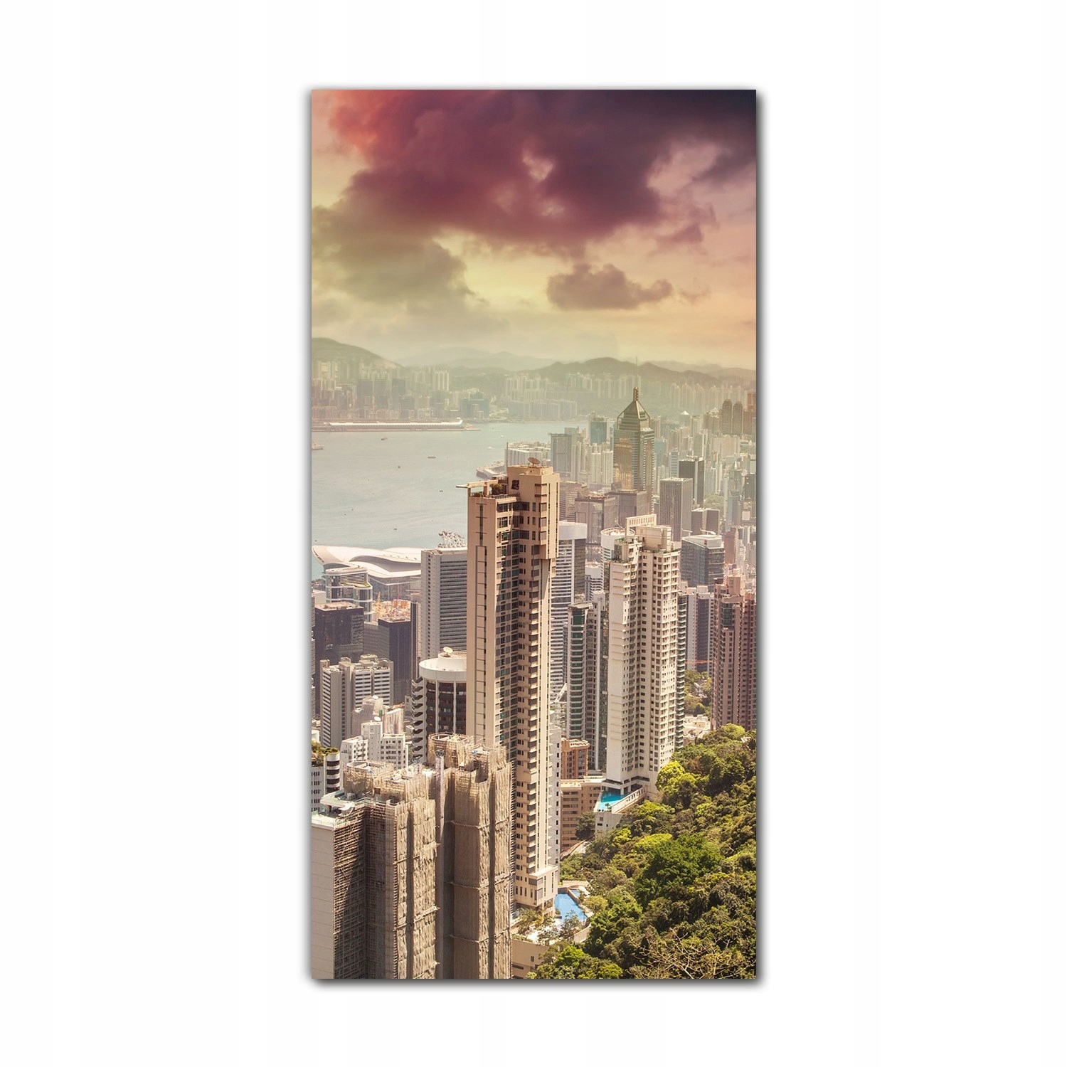 

Obraz na szkle nowoczesny 70x140 Hongkong zatoka