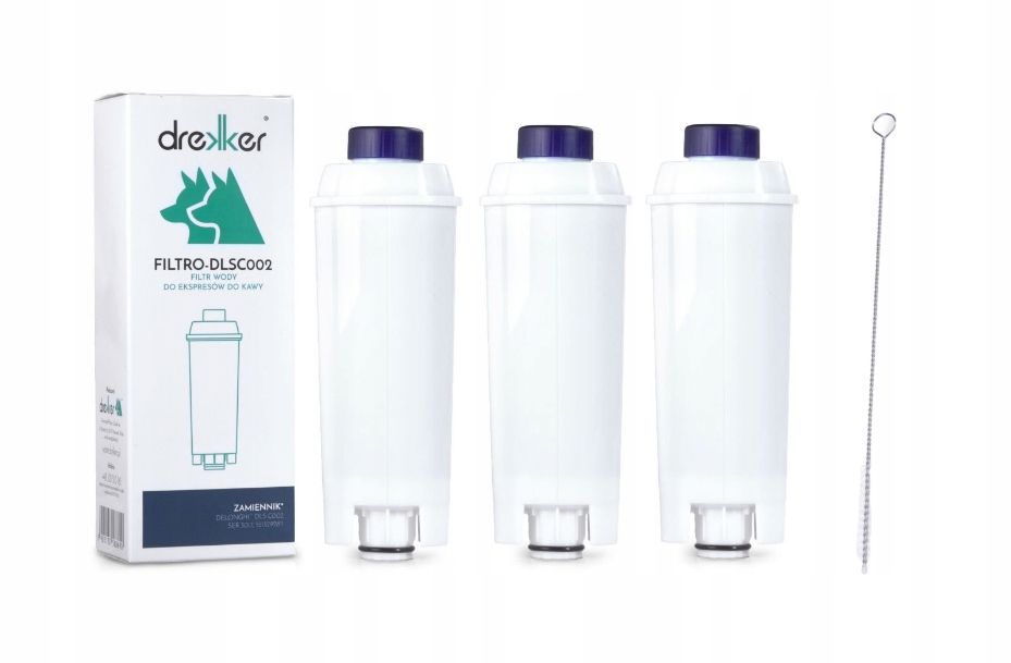 

Zestaw 3 x Filtr DeLonghi DLS-C002 szczoteczka