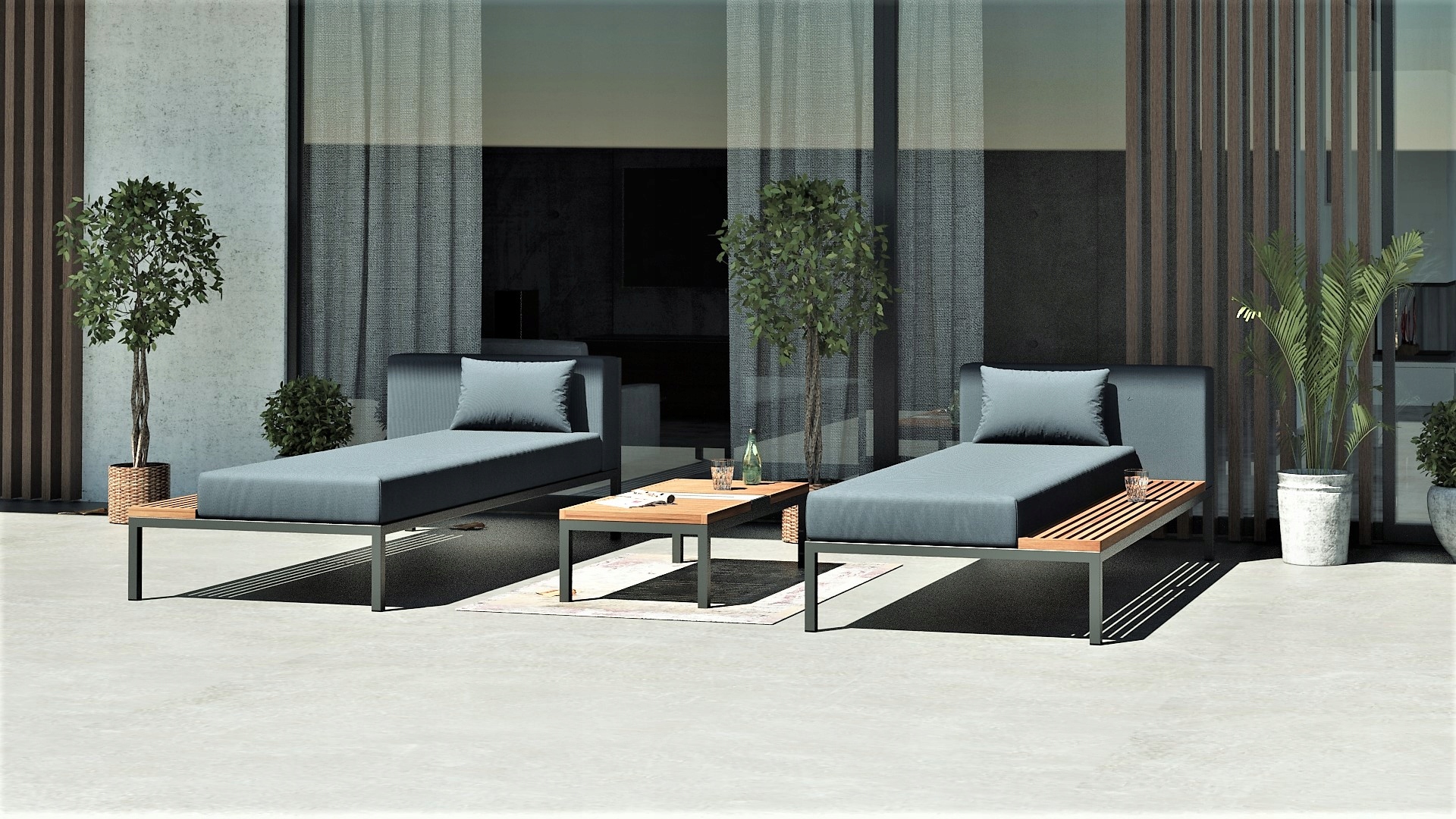 ZESTAW MEBLI OGRODOWYCH VIVO GRAFIT - NOWA CENA!!! Producent DMS-GARDEN