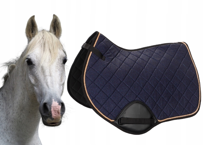 Podsedlová Dečka pro koně Start Seville univerzální brokátově modrý Vs