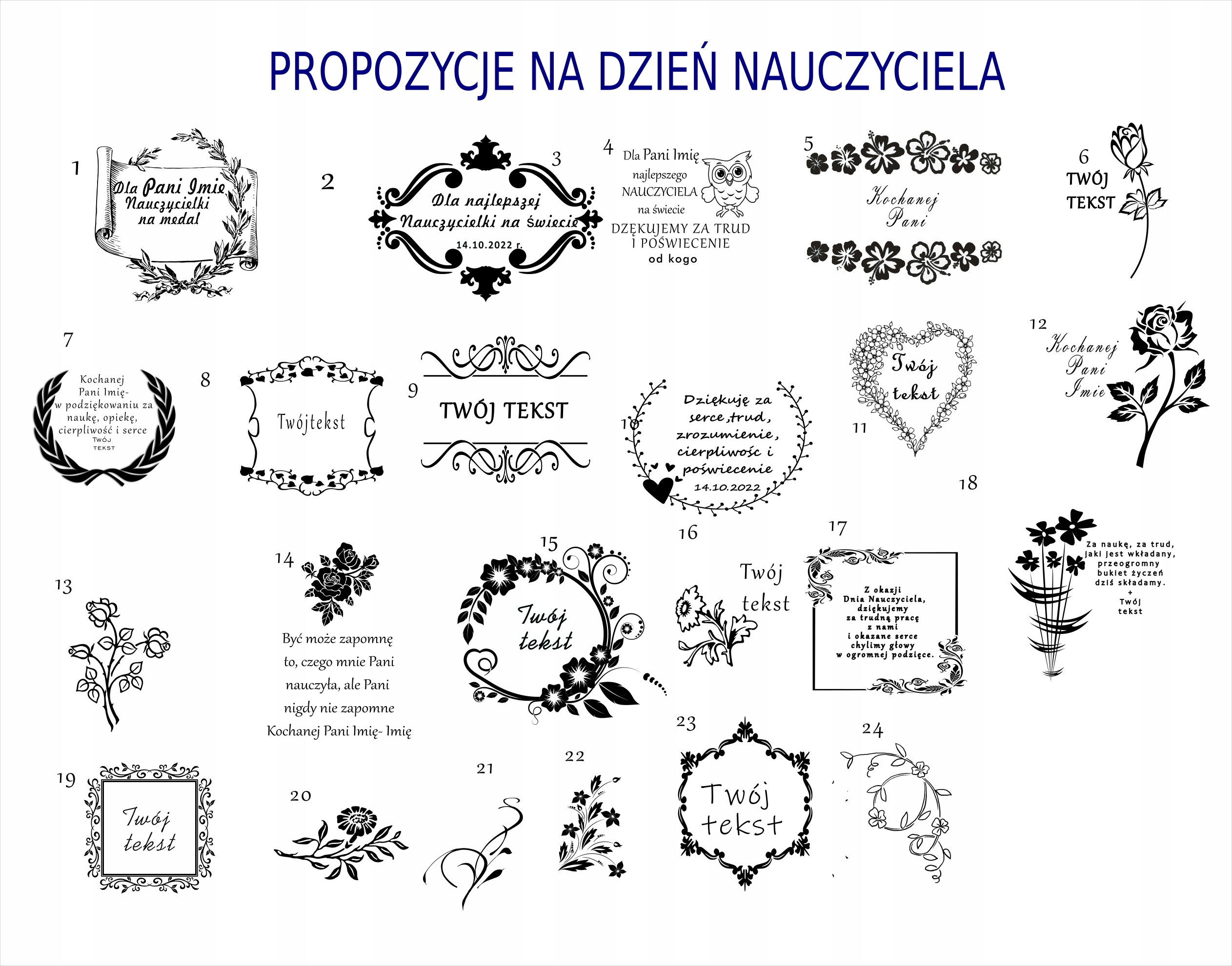 Prezent dla nauczyciela - Wazonik z grawerem EAN (GTIN) 5907745556852