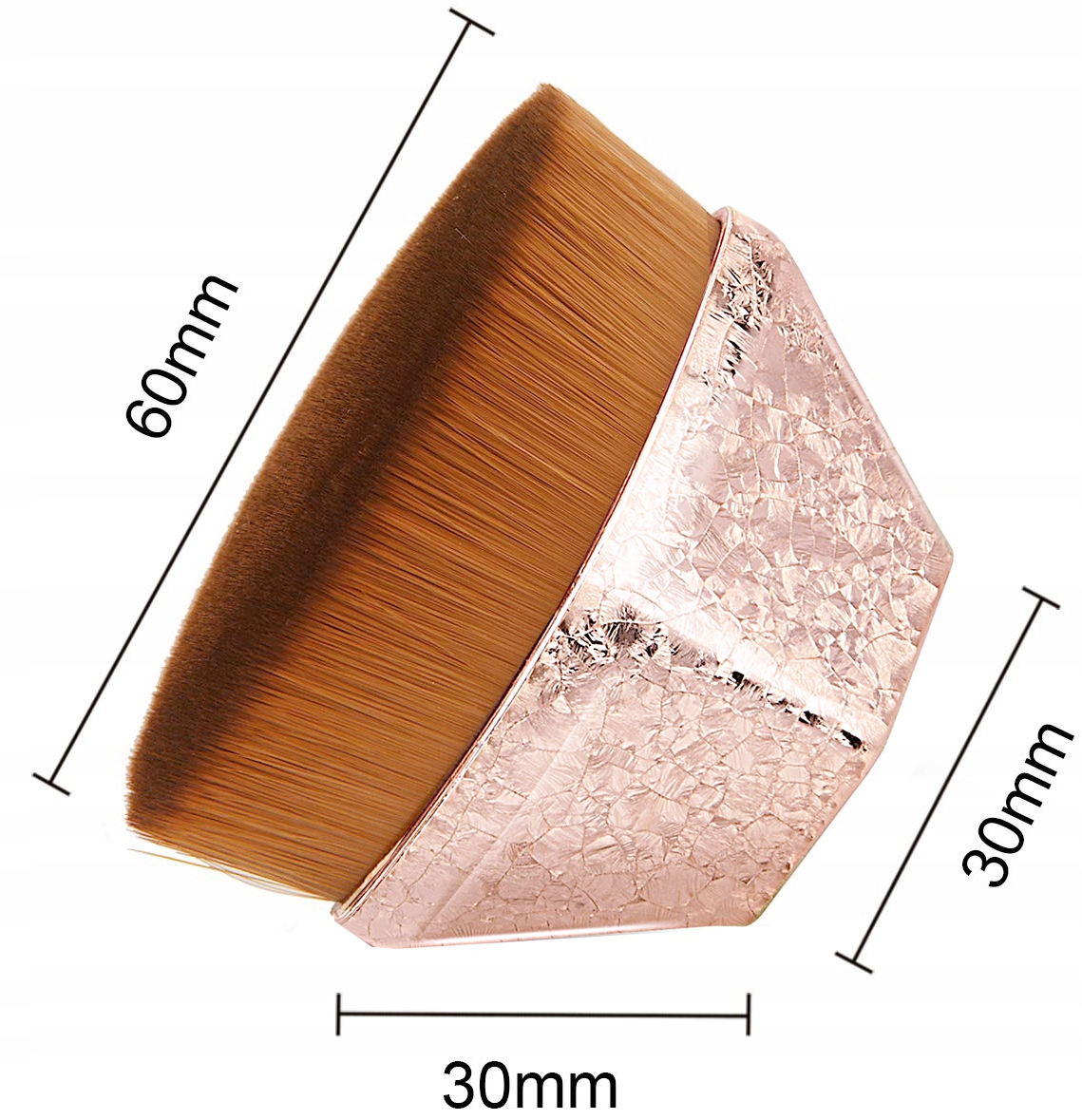 JEDNOLITY PĘDZEL do podkładu bardzo gęsty, miękki Marka inna marka