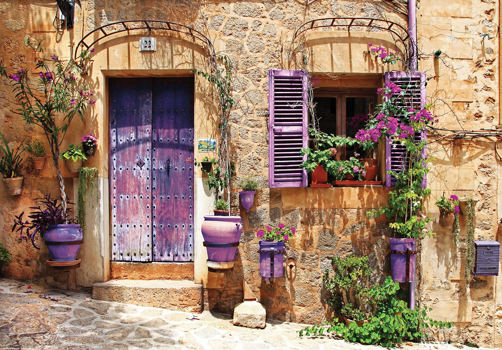 Fototapeta Kamenná stena Provence vinylová 416x254 lepidlo
