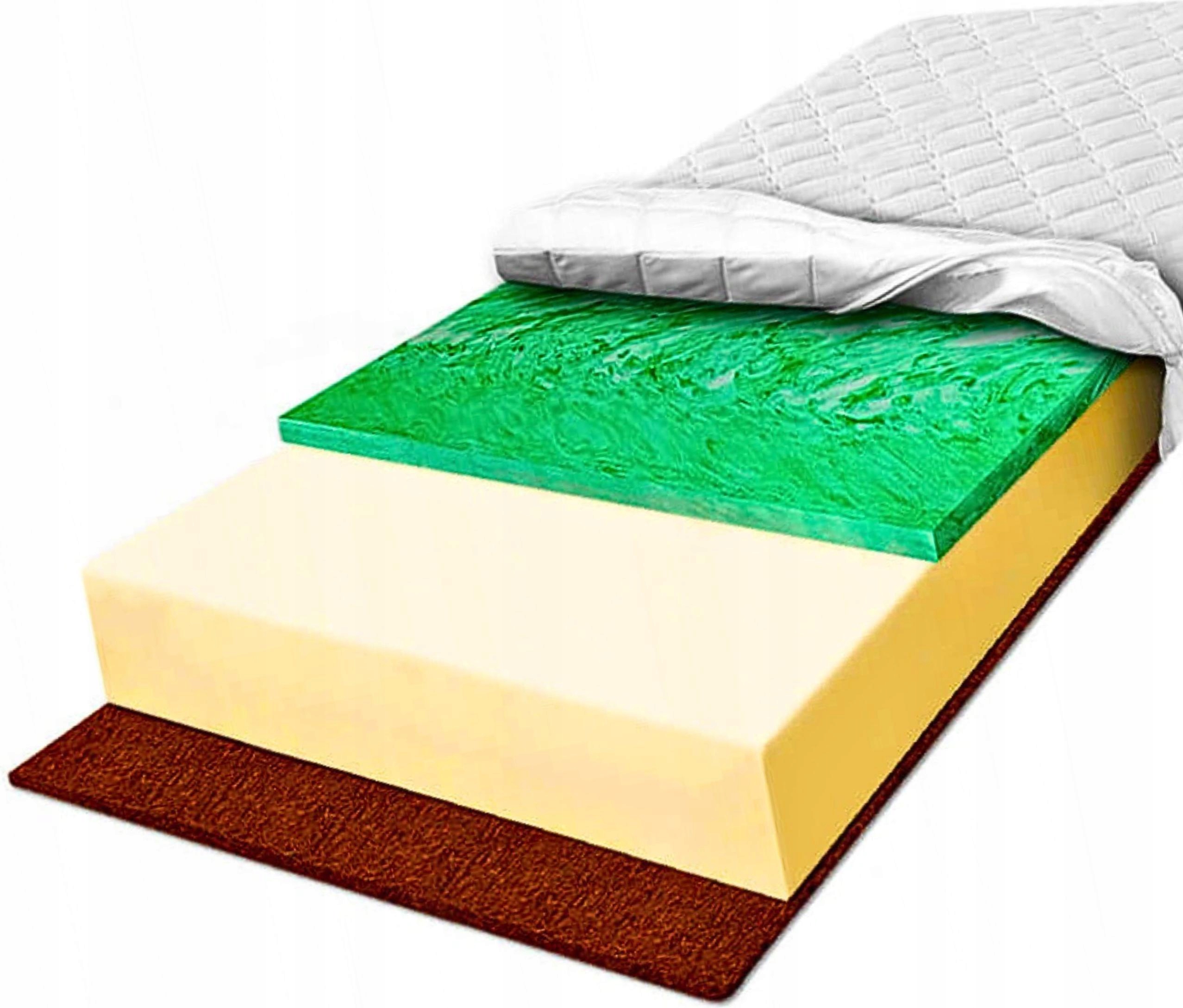 Penový matrac 150x170 kokosová podložka priedušná vystužená H2 H3 15cm