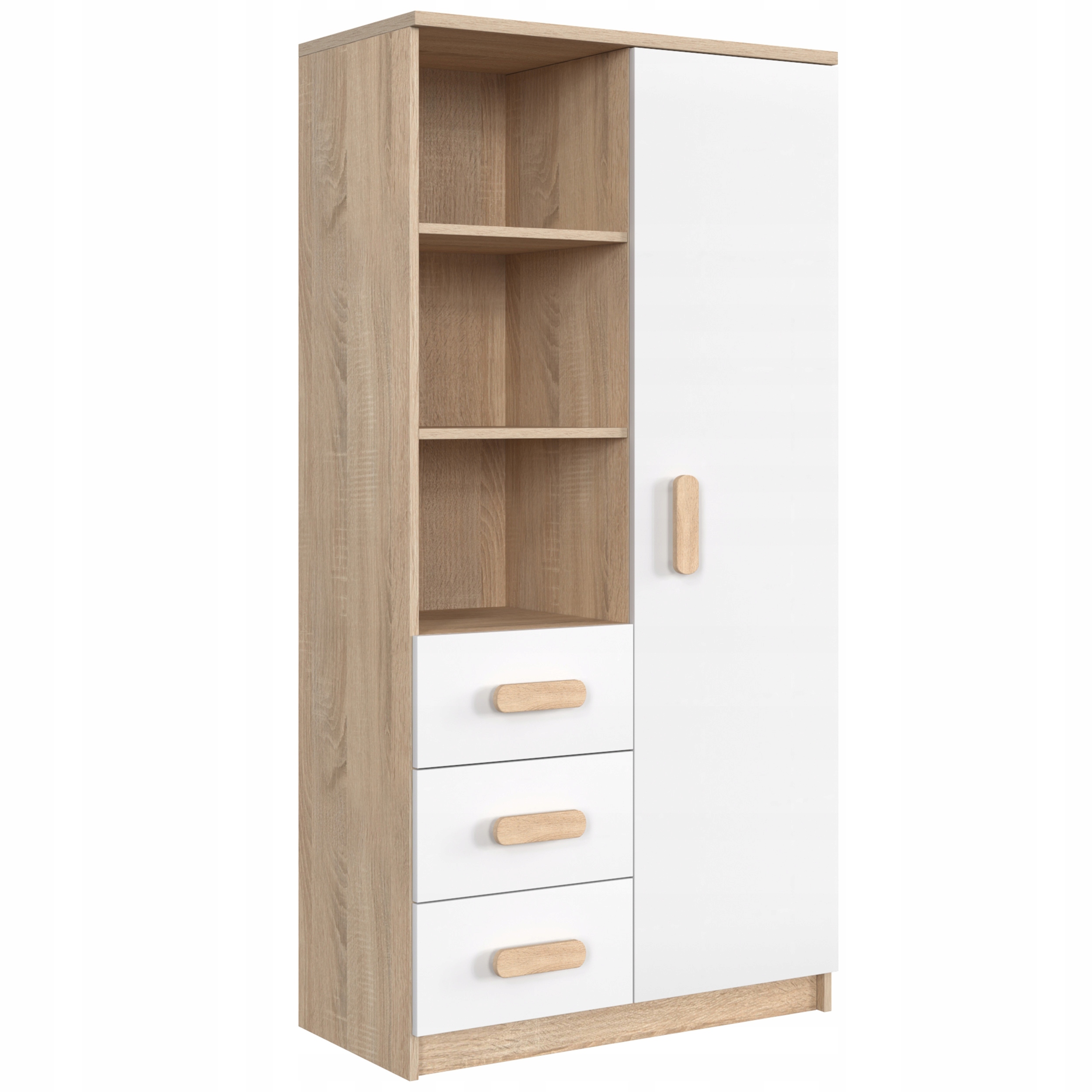 

Pojemny regał 80 cm młodzieżowy na książki kolor