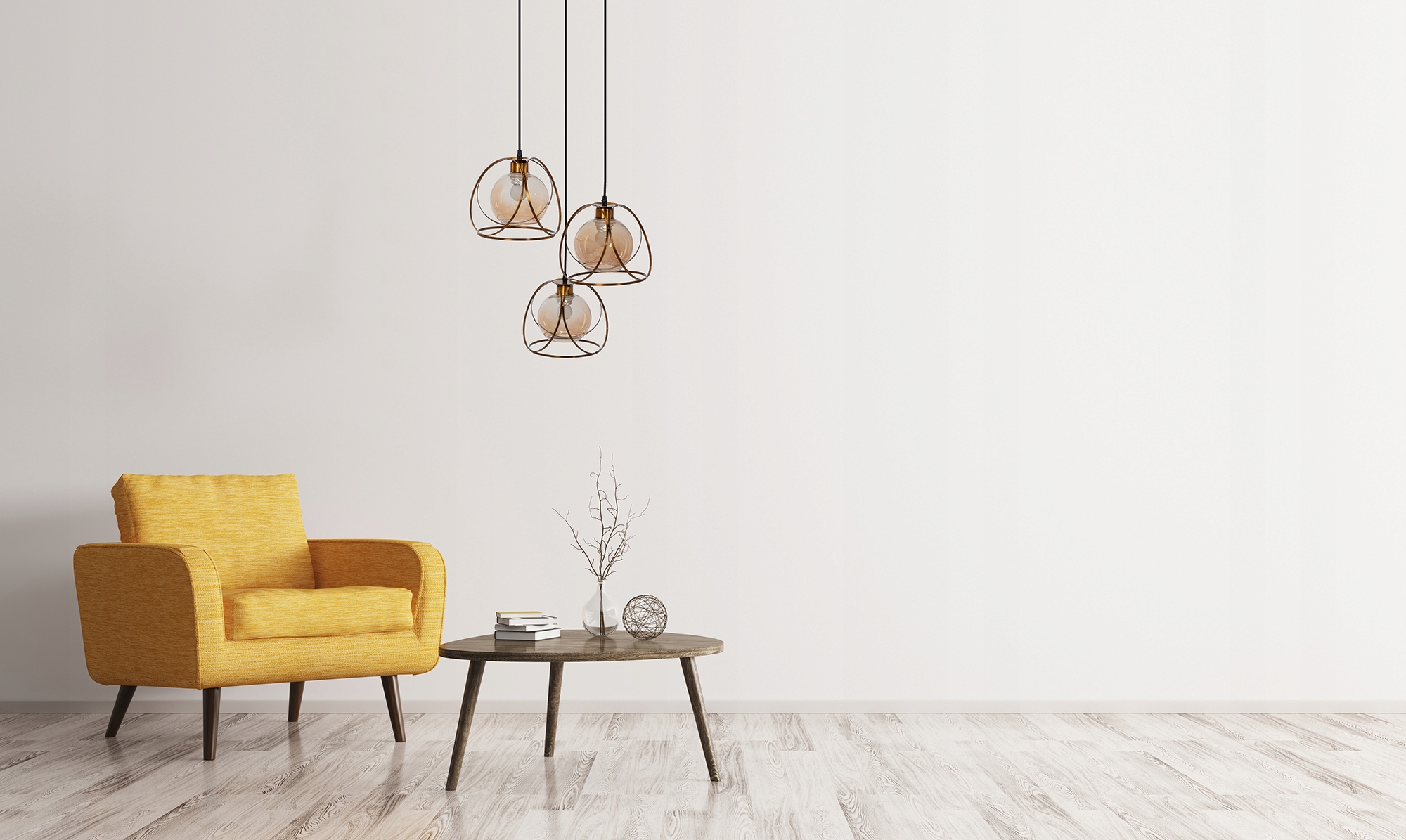 LAMPA SUFITOWA WISZĄCA ZŁOTA GOLD NOWOCZESNA Kolor czarny żółty