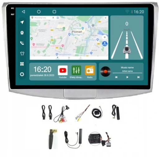 Rádio Android Navigace Carplay Vw Passat B6 B7 CC Wifi 256GB Sim