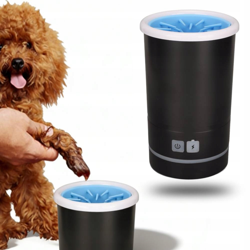 Automatický Elektrický Čistič Psích Tlapek, Silikonový Kartáč