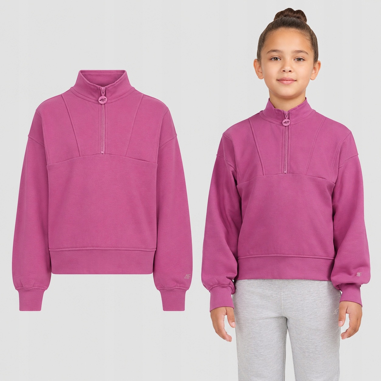 Bluza Dziewczęca 4F Sportowa Ze Stójką 134 F2701 AW26