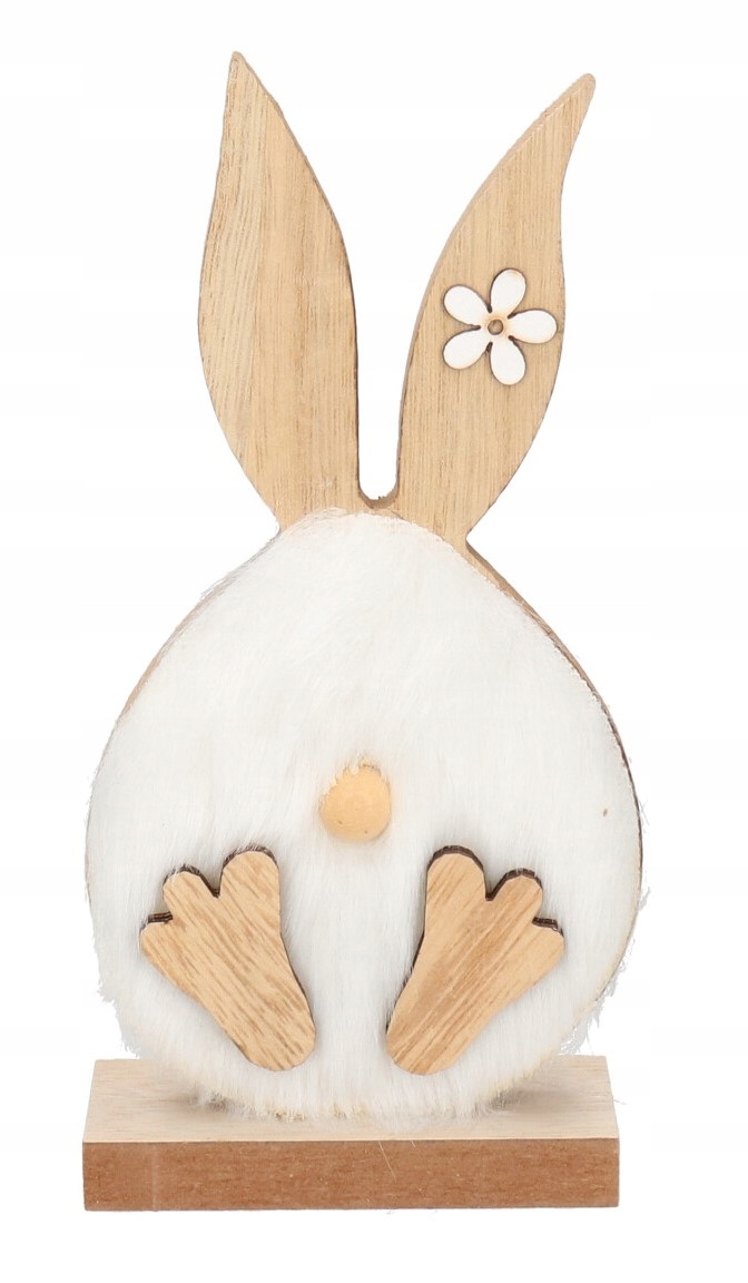 

Zając Zajączek Wielkanocny Drewniany Figurka 18 CM