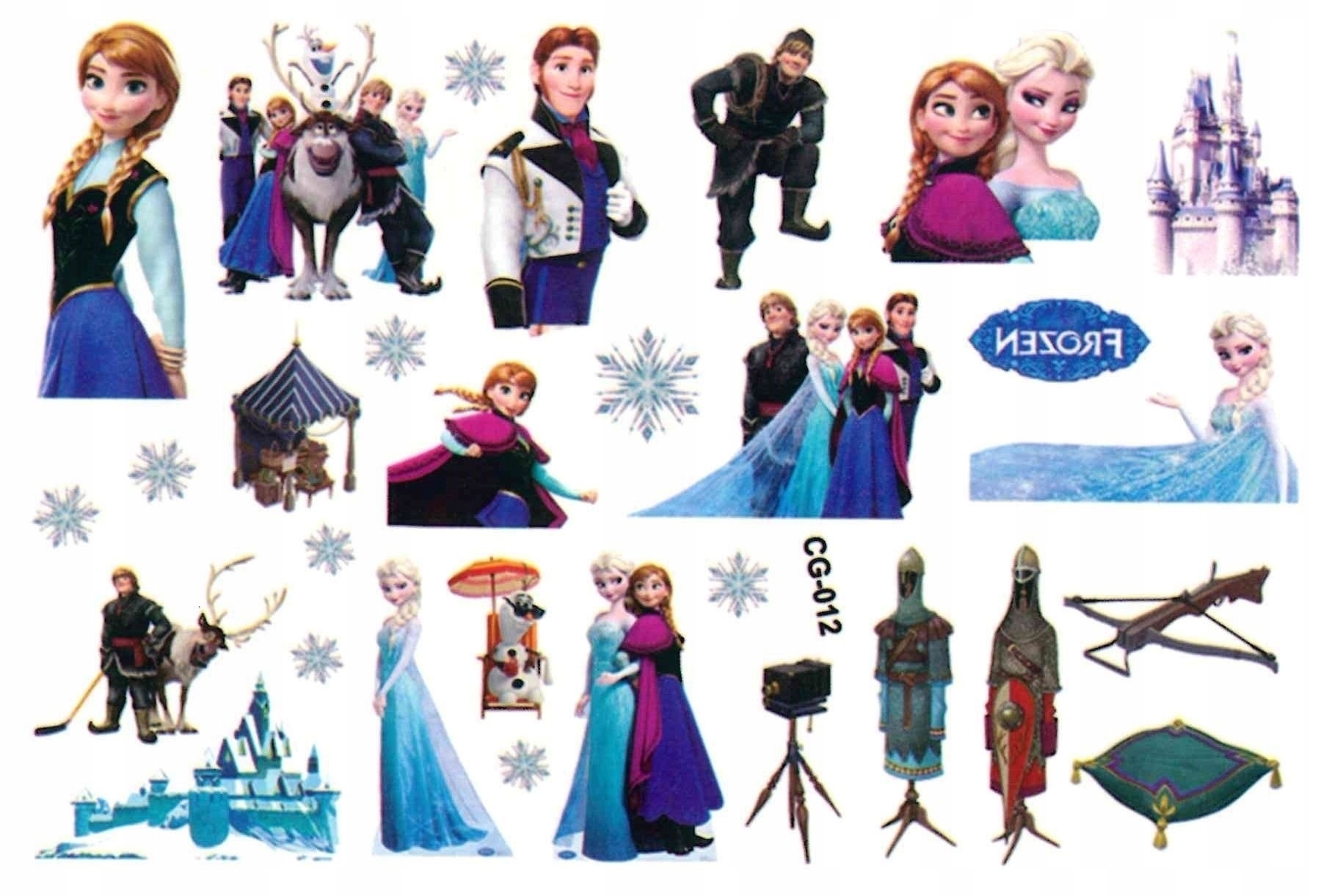 

Tatuaż zmywalny dla dzieci Elsa Anna CG012
