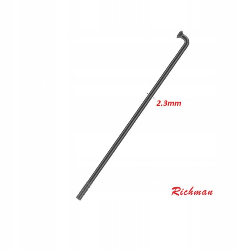 Richman szprycha S13 nierdzewna czarna 248 mm- zestaw 18 sztuk