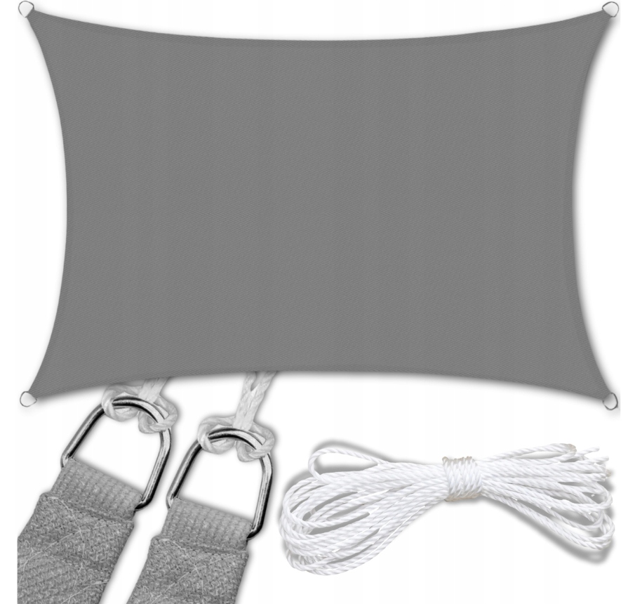 Żagiel Przeciwsłoneczny Ogrodowy Wodoodporny 3x4m Markiza Prostokąt Taras