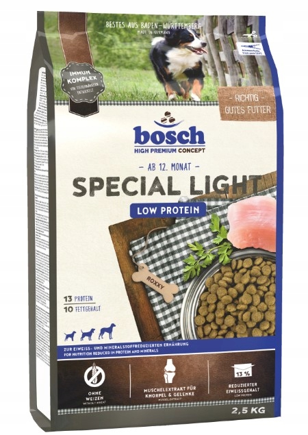 Levně Dietní krmivo pro psy s redukovaným obsahem bílkovin Bosch 2,5 kg