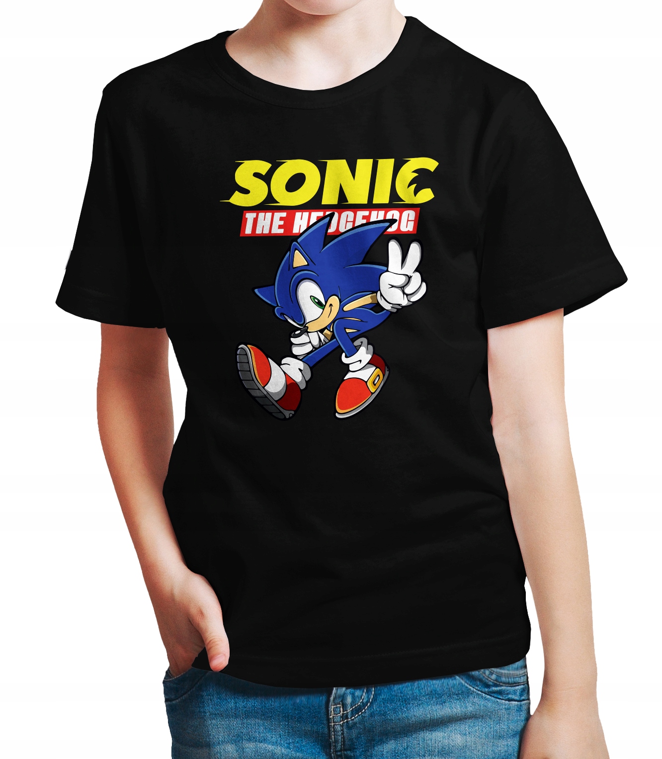

T-shirt dziecięcy Wysoka Jakość Hedgehog Sonic 140