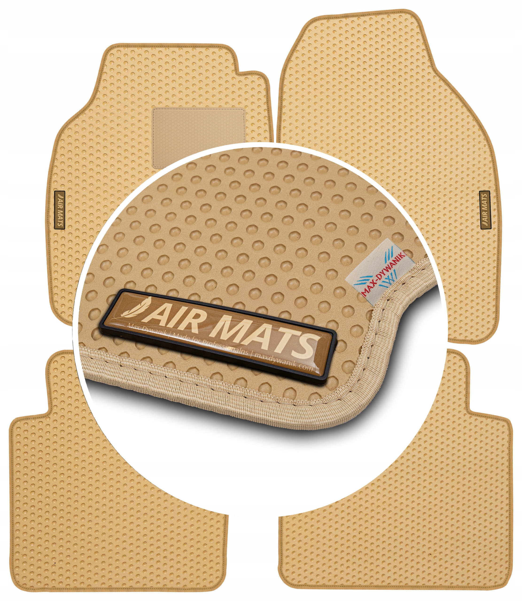 Honda City IV Sedan 2002-2008 Béžové gumové koberce Eva Air Mats