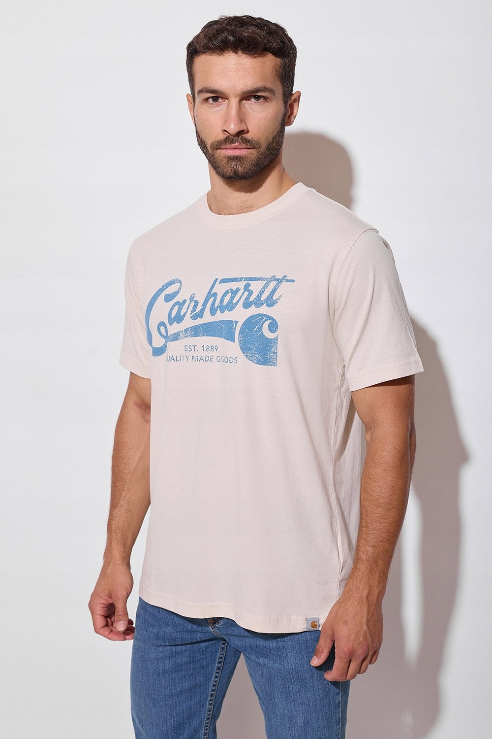 Tričko Carhartt Light Script Graphic Oat Milk