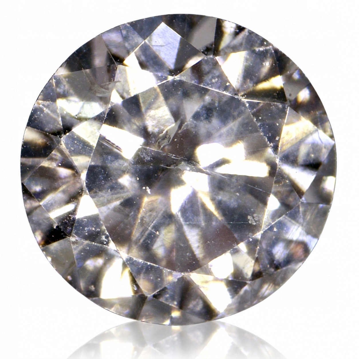 Přírodní diamant 0.02 ct Růžový SI2 Briliant certifikát Wbd