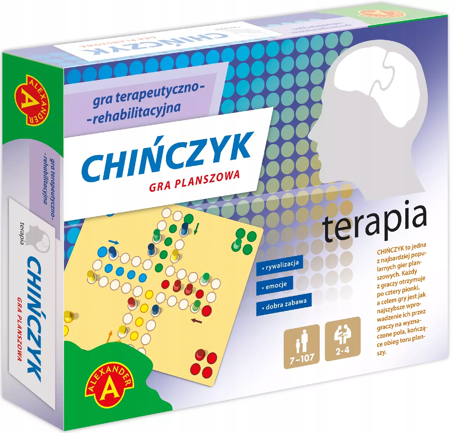 Gra terapeutyczno-rehabilitacyjna. Terapia. Chińczyk. Alexander