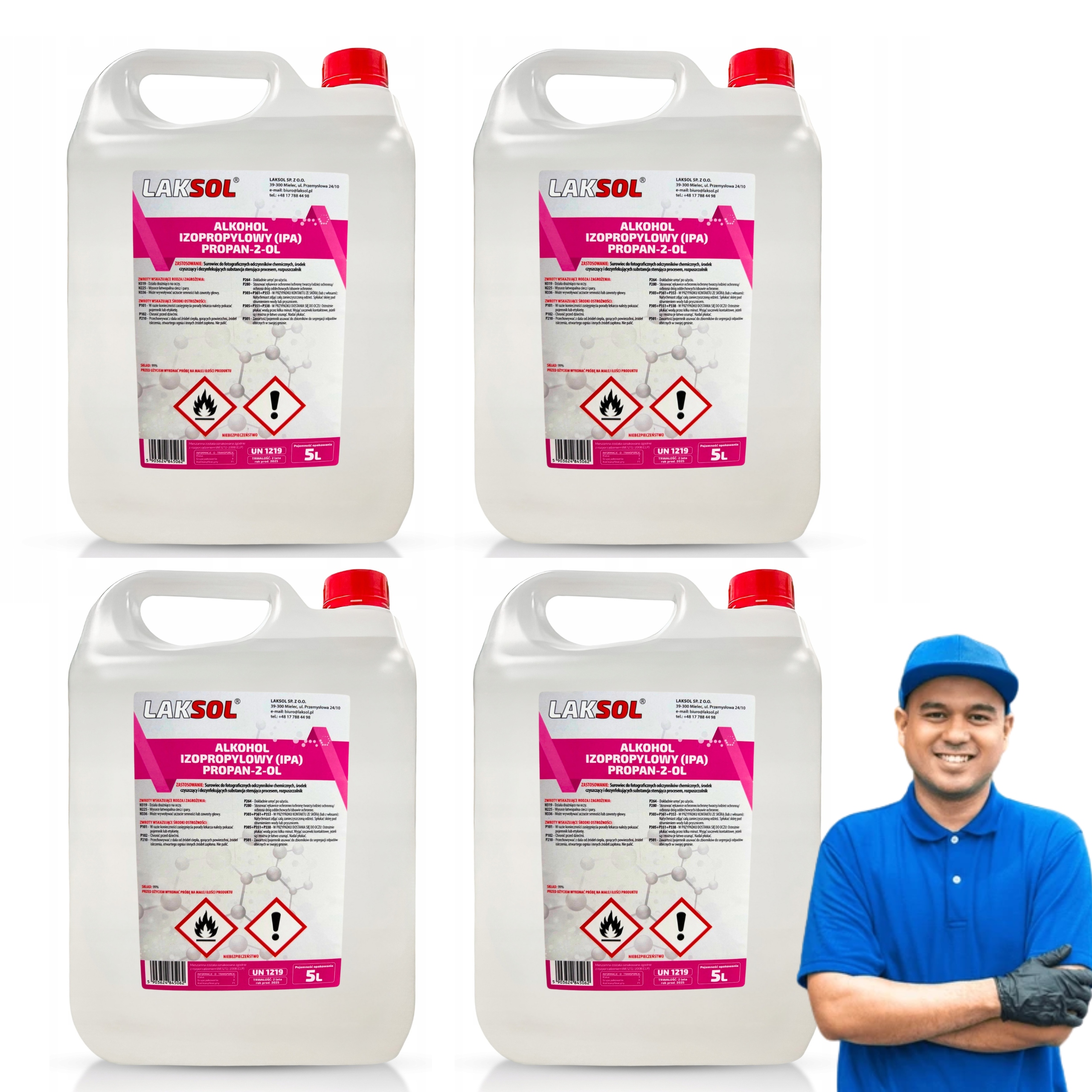 20L Ipa Isopropylalkohol Isopropanol 99% 4 x 5L pro čištění