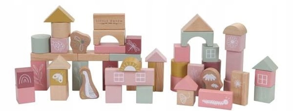 

Little Dutch Zestaw 50 Klocków Klocki Kształty