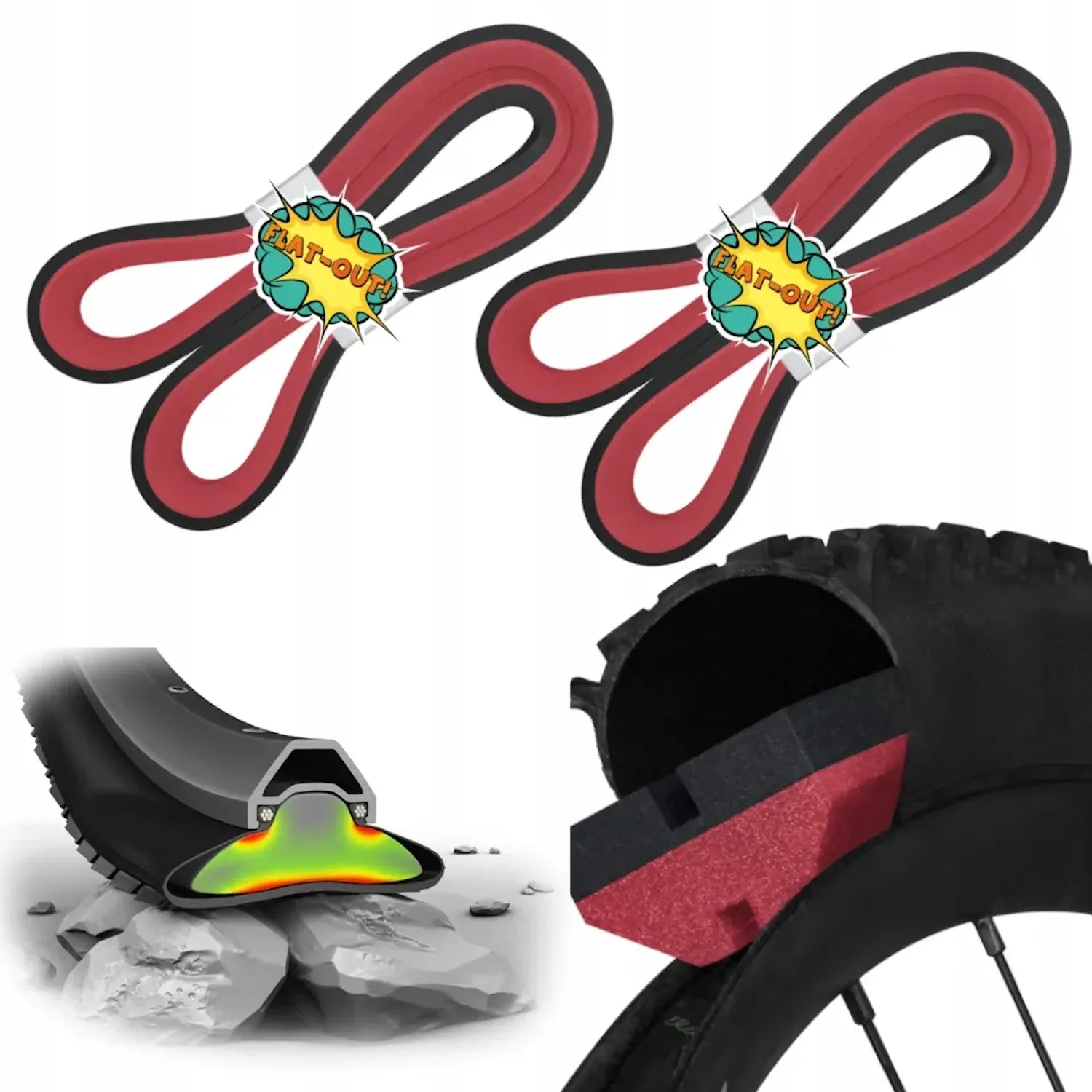 Wkładki antyprzebiciowe Flat-Out Core Mullet 29 27,5 komplet