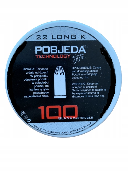

Amunicja Long Kaliber 6 MM Pobjeda 100 Sztuk