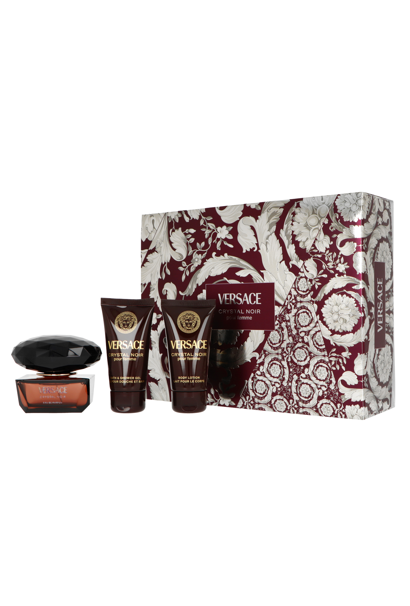 Zestaw Versace Crystal Noir Edp 50ml Body Lotion 50ml Shower Gel 50ml