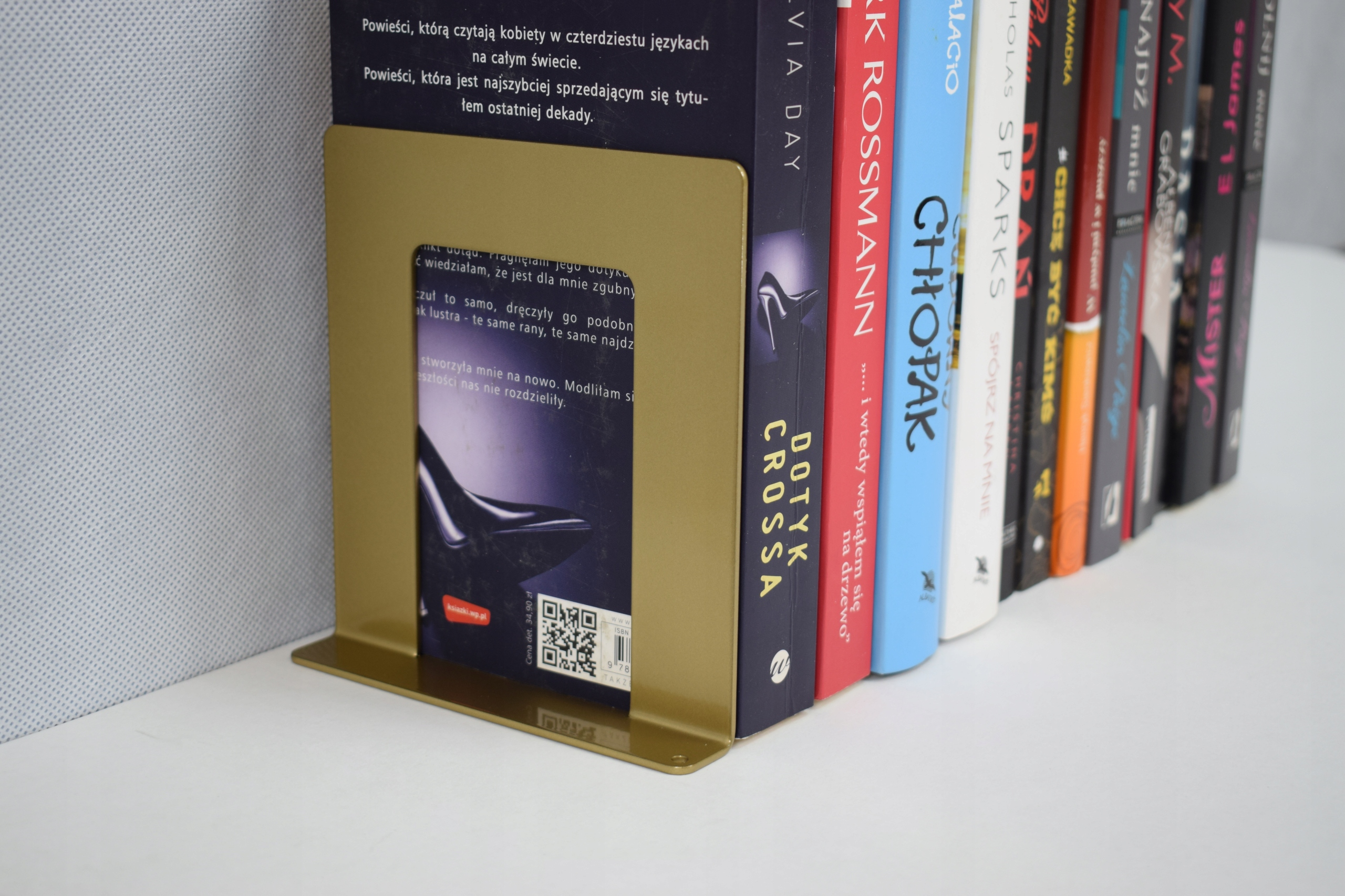 Podpórka na książki Z Podstawką Złota Kolor złoty