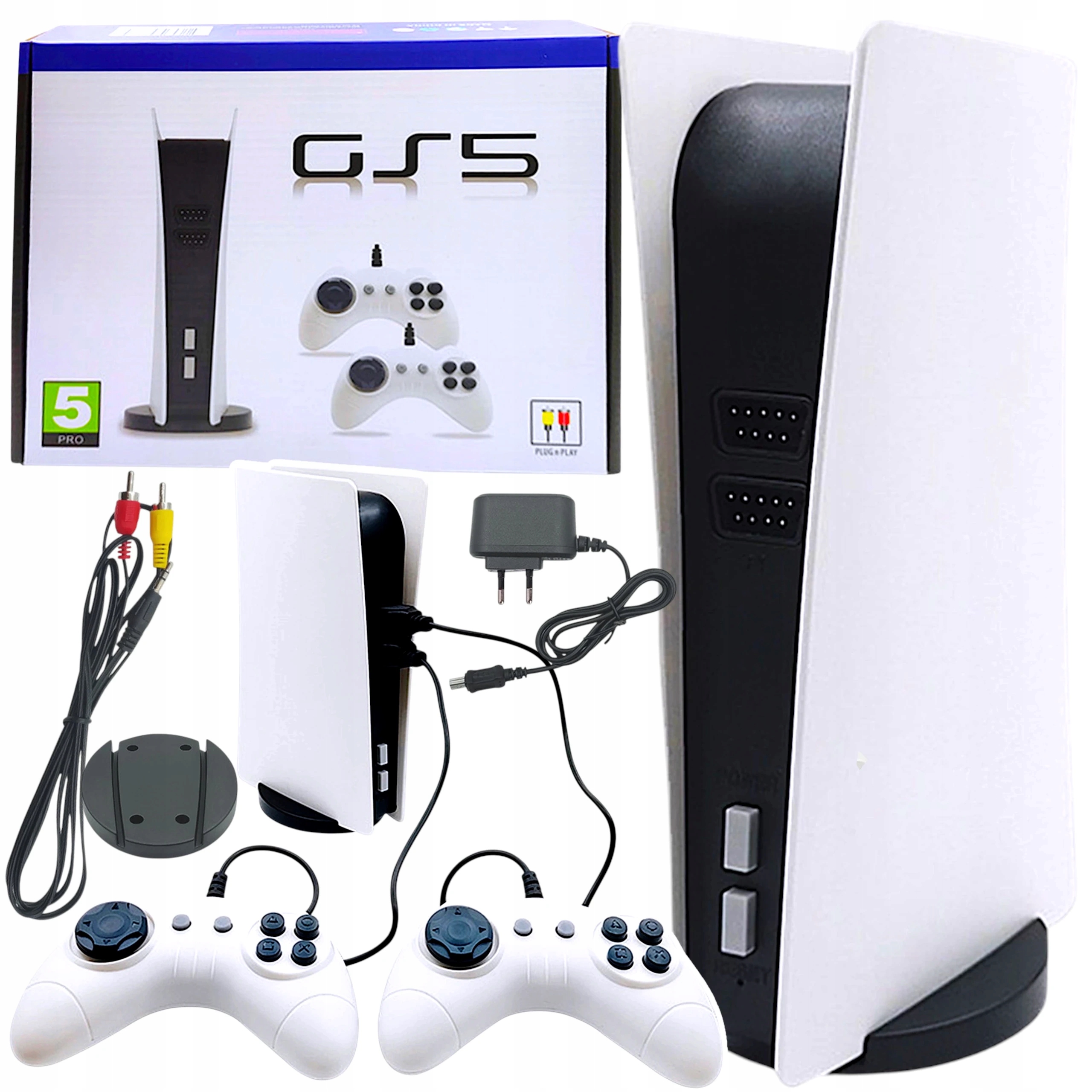 Konsola Telewizyjna Retro Game Station 5 GS5 300 Gier 2 Pady