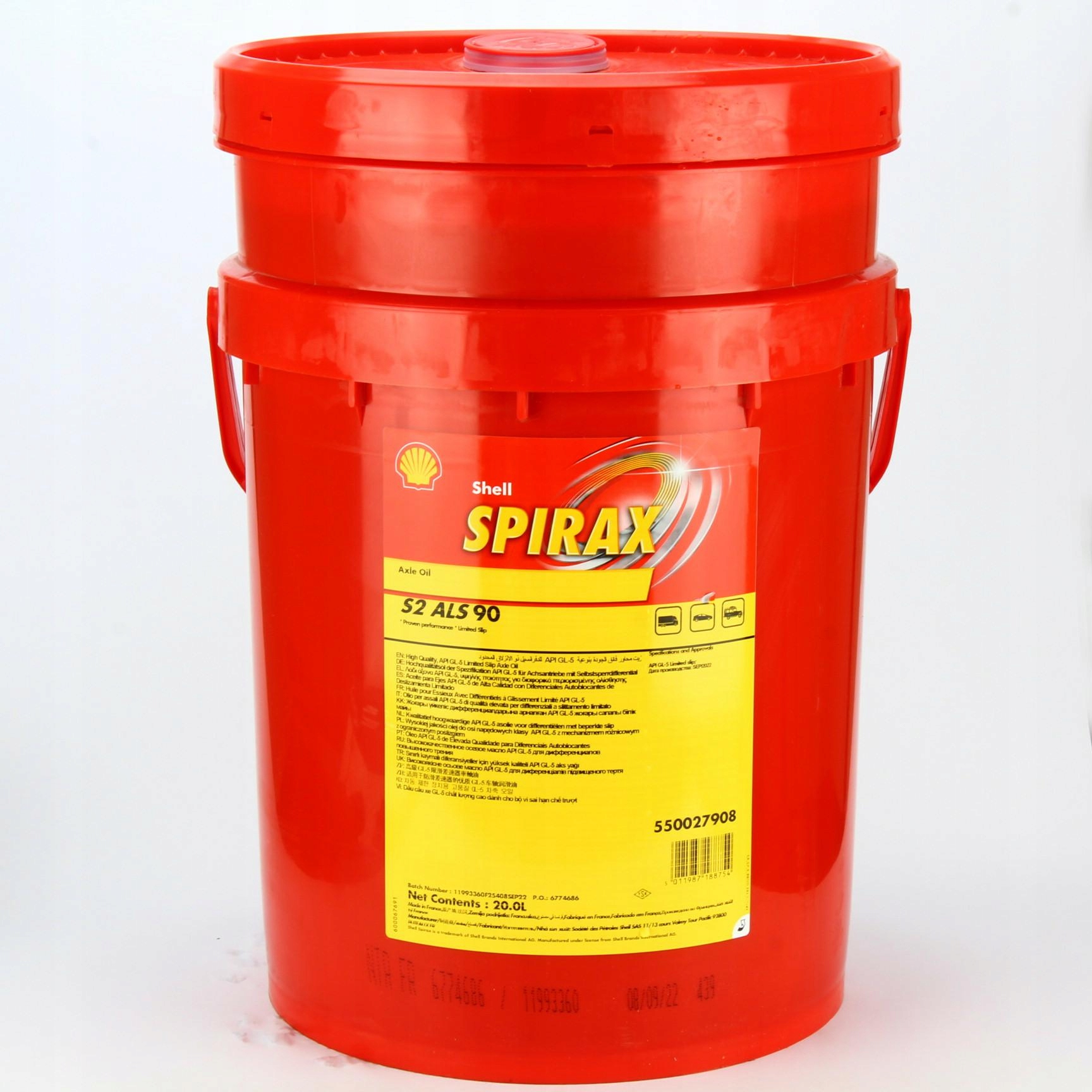 Olej Shell Spirax S2 ALS90 20L