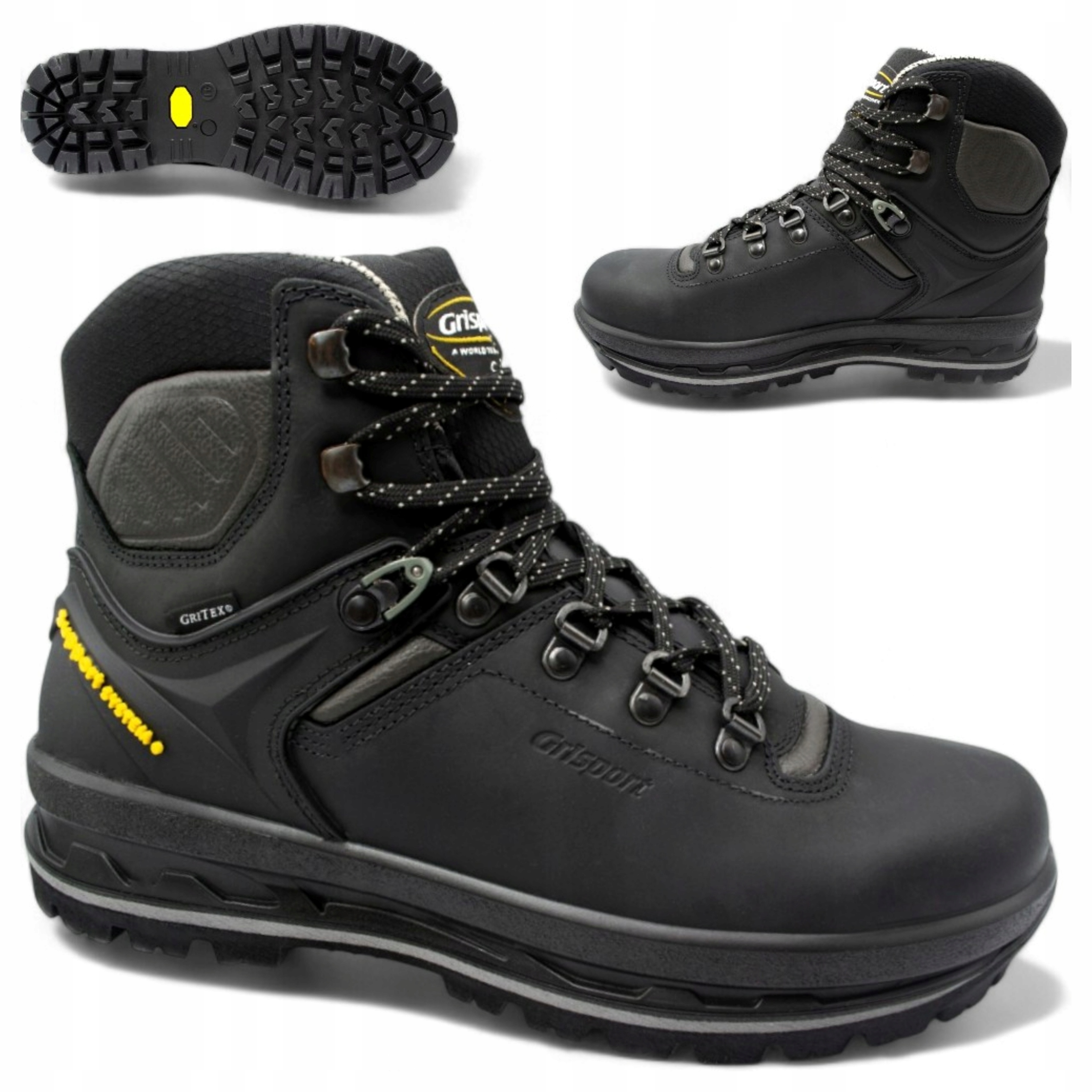 Kožené boty Pánské Zimní Sportovní Trapery Vodotěsné Pracovní Grispor 44