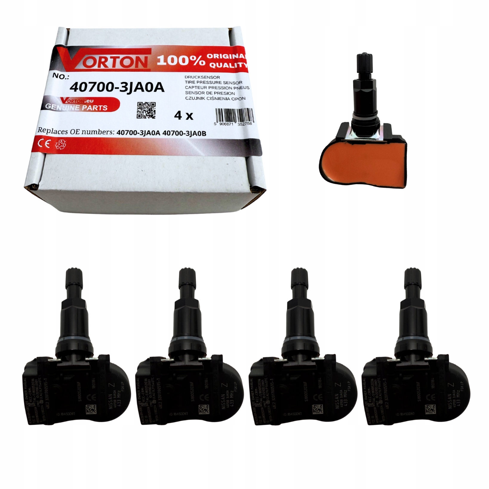Snímače Tlaku Vzduchu V Pneumatikách Tpms Infiniti Q50 Q60 QX60