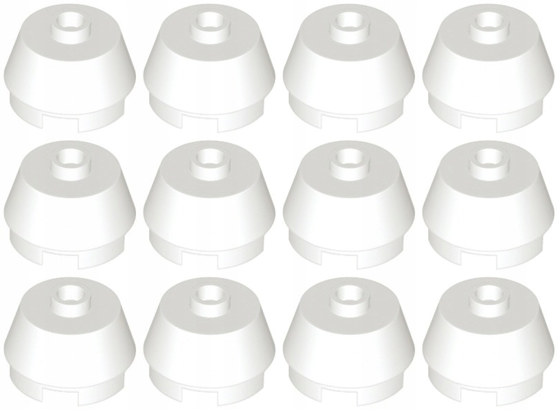 

Lego 98100 Klocek Okrągły 2x2 biały (10g) 12 szt.