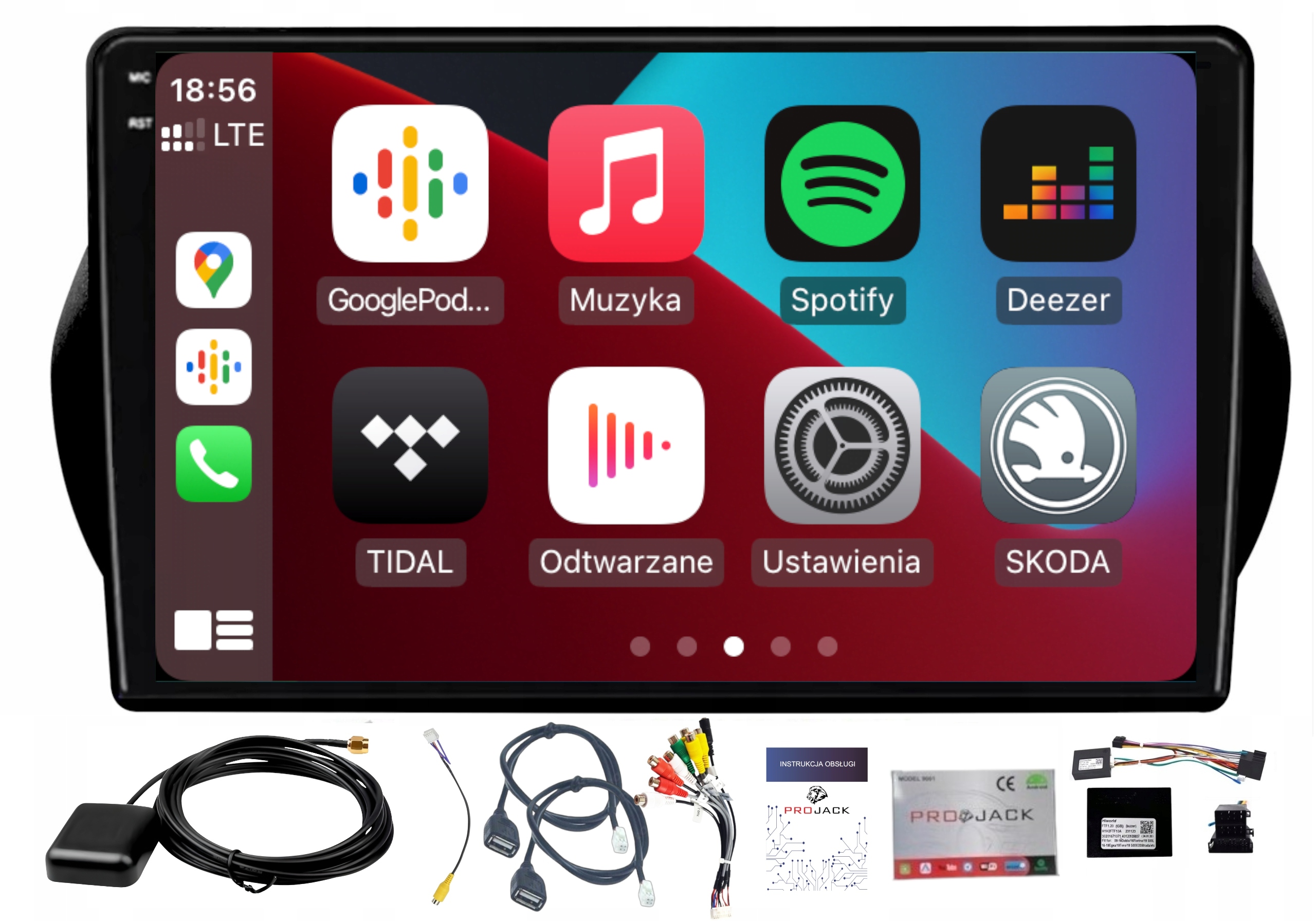 Rádio Navigácia Gps Android Peugeot Bipper 2008-2017 Carplay Wifi 4GB 64GB