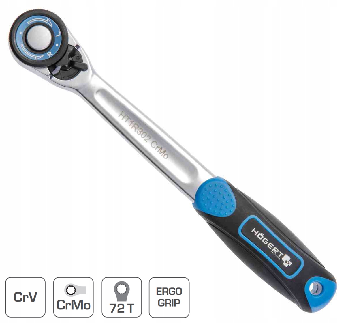 

Grzechotka prosta z obrotową tarczą 1/2'' HT1R302