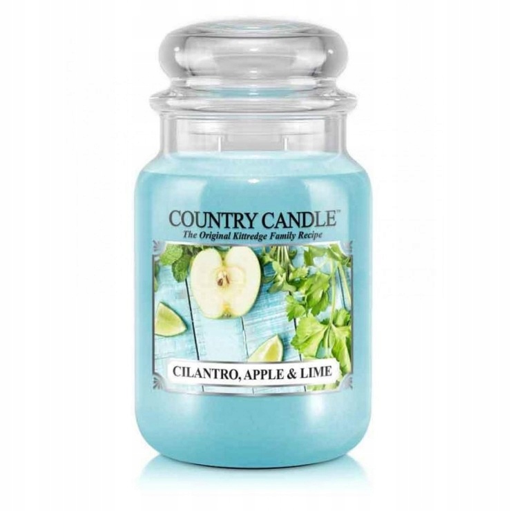 Cilantro, Apple & Lime – Country Candle – velká vonná svíčka s 2 knoty