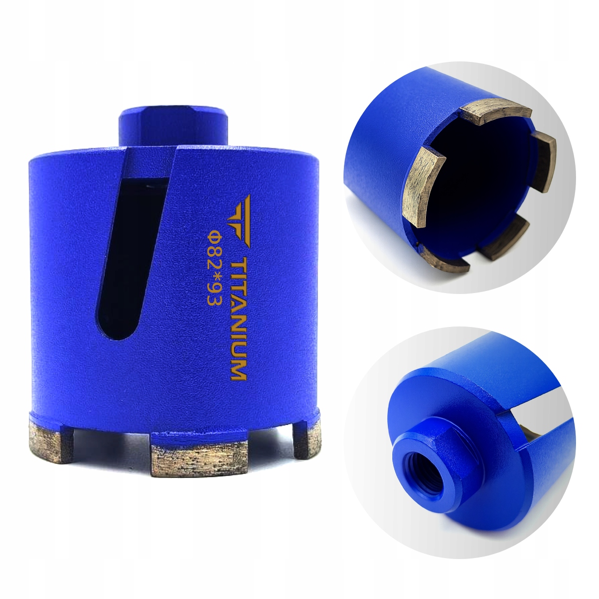 Koronka diamentowa otwornica do betonu cegły puszek 82mm M16 Titanium Kdo