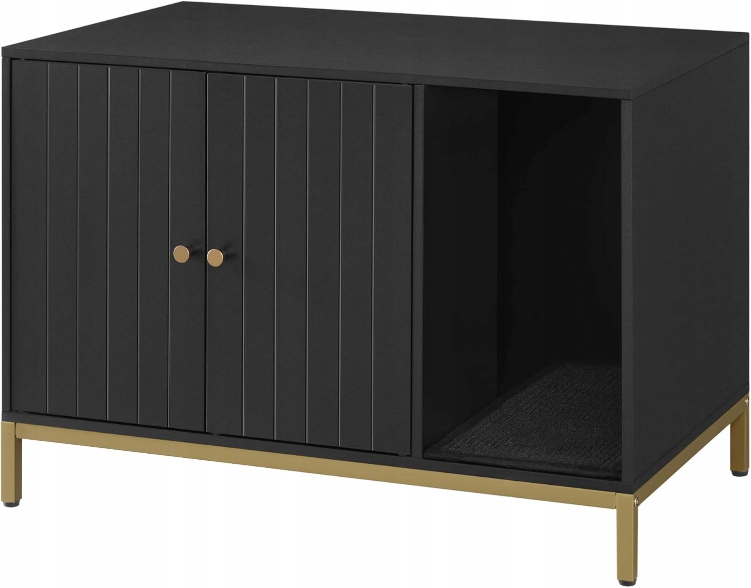 Levně Skříňka Pro Kočky Domeček Kočičí Toaleta Škrabací Podložka Vysoké Nohy Stolek Komoda