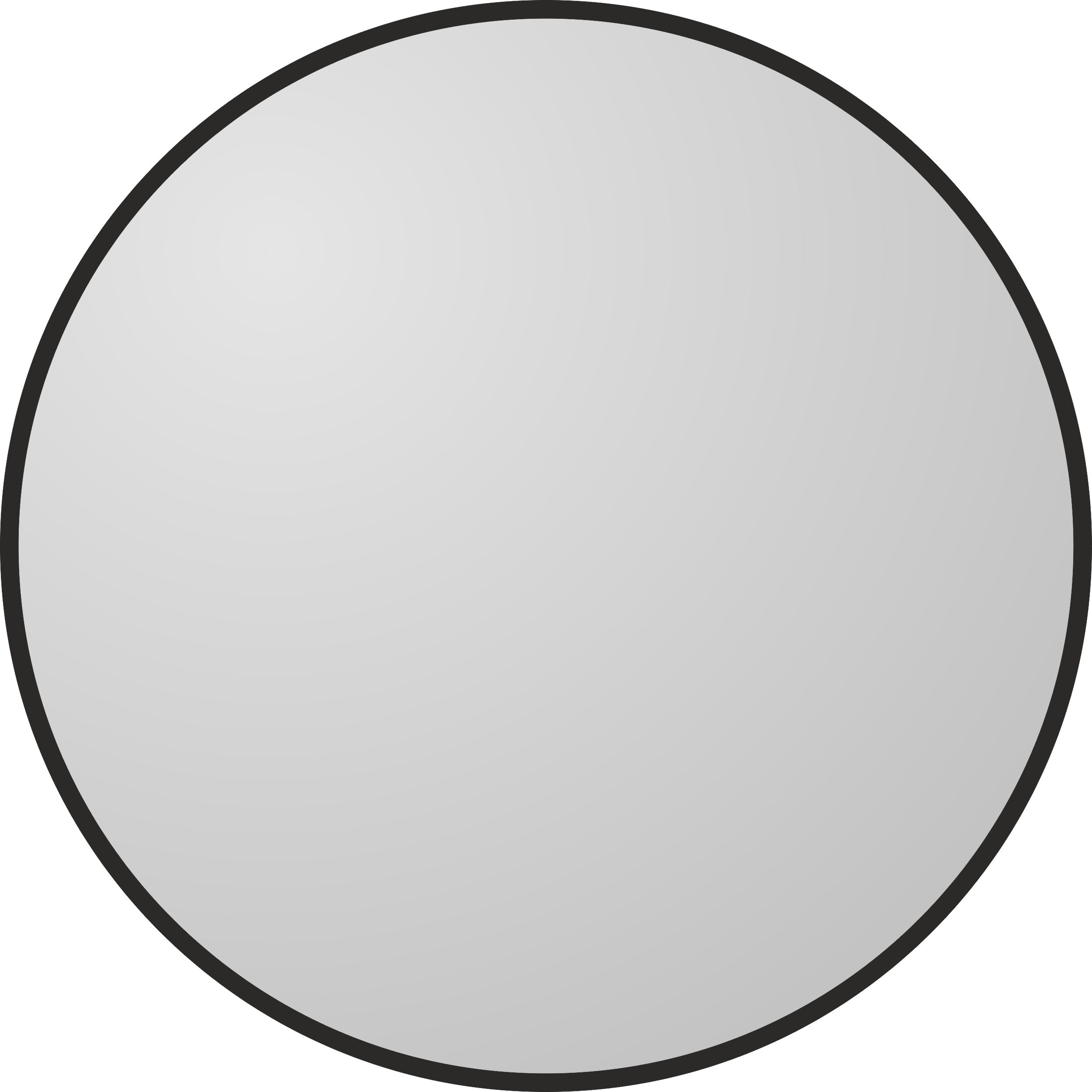 

Lustro Okrągłe Ścienne Metalowe ŚR.100cm Czarne