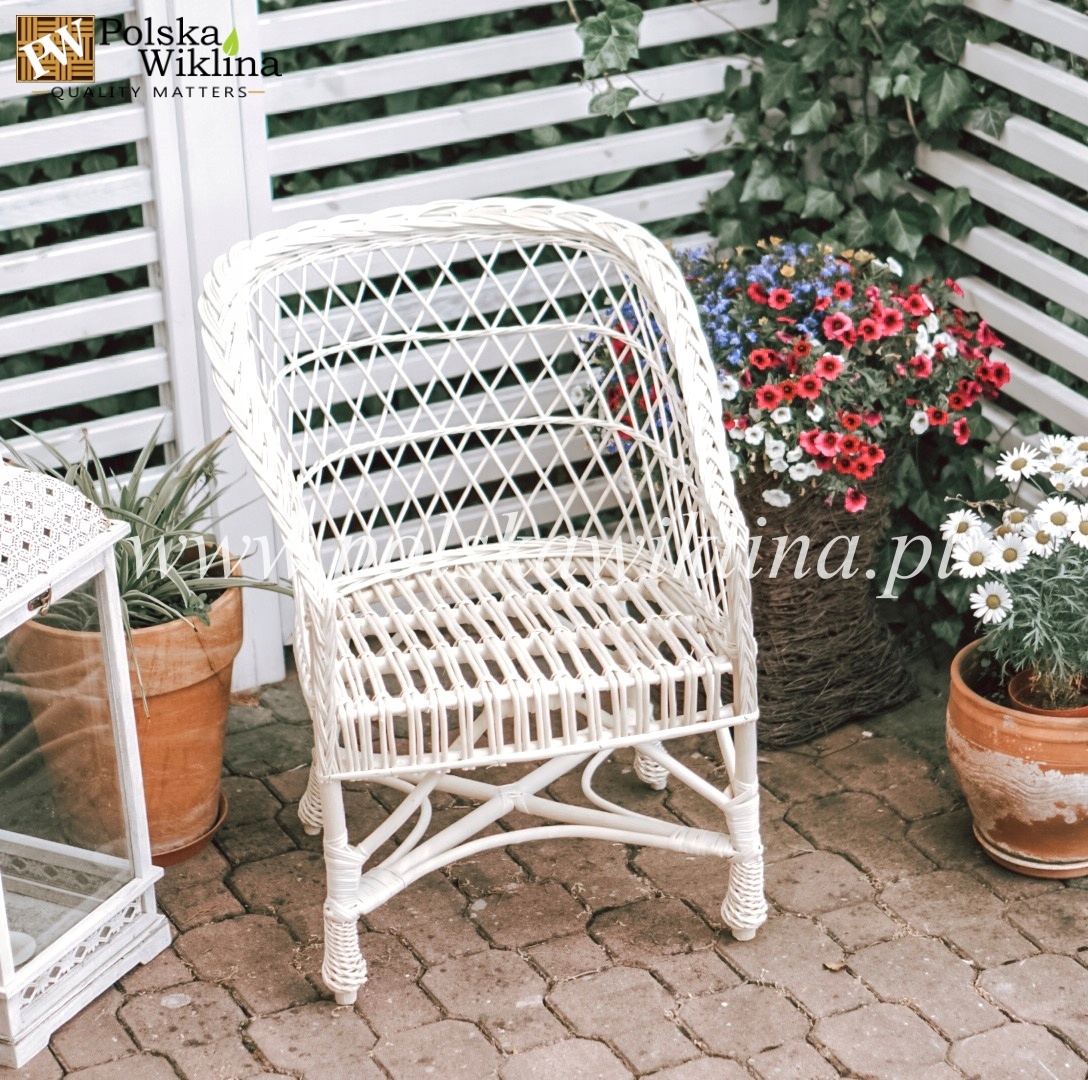FOTEL WIKLINOWY REGAN WYBIELONY POLSKA WIKLINA Wysokość mebla 85 cm
